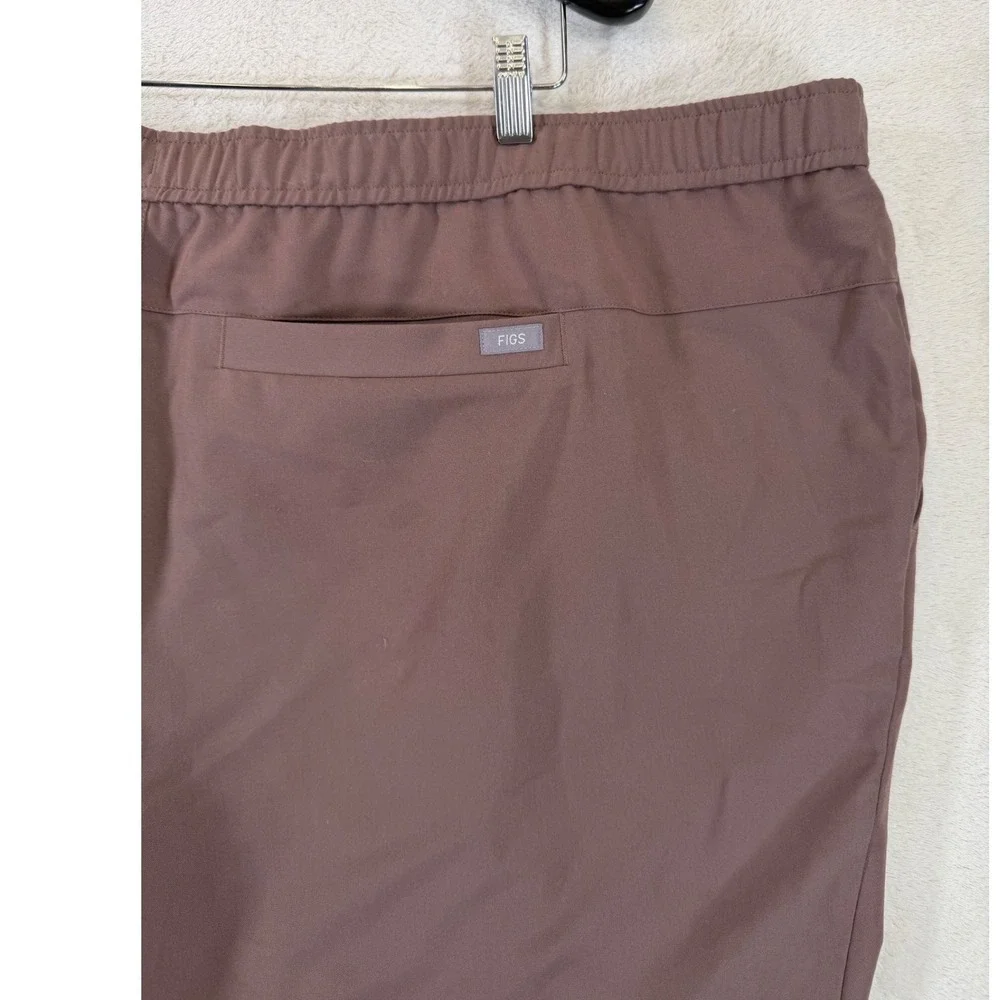 FIGS‎ Tansen Jogger Scrub Pants 6XL Short Mauve Brown Orange Drawstring-NWT